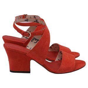 Ferragamo Sheena Sandals in Orange Suede